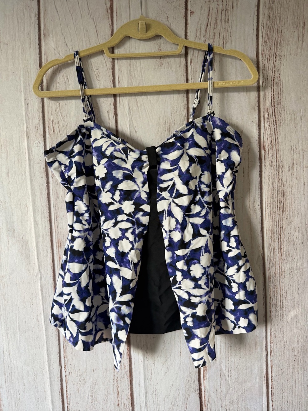Christina Floral Print Tankini Swim Top Size 12